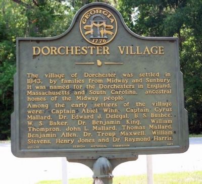 Dorchester Village Marker image. Click for full size.