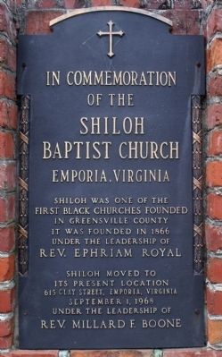 Shiloh Baptist Church Marker. Click for full size. Shiloh Baptist Church Marker image. Click for full size.