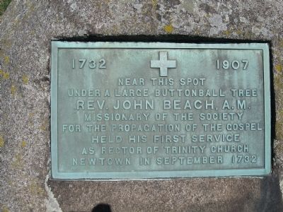 Rev. John Beach, A.M. Marker. Click for full size. Rev. John Beach, A.M. Marker image. Click for full size.