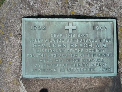 Rev. John Beach, A.M. Marker image. Click for full size.