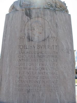 To Elihu Burritt Monument image. Click for full size.