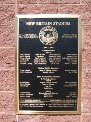 New Britain Stadium Marker. Click for full size. New Britain Stadium Marker image. Click for full size.