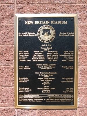 New Britain Stadium Marker image. Click for full size.
