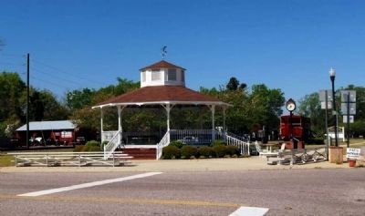 Ridge Spring's Town Gazebo -<br>Located at the Intersection of<br>S.C. Hwys 23 and 392 image. Click for full size.