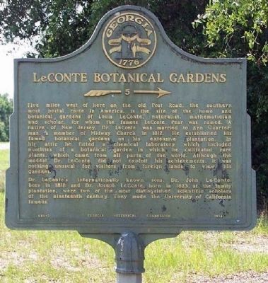 LeConte Botanical Gardens Marker image. Click for full size.