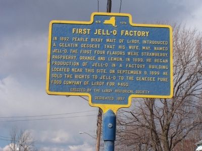 First Jell-O Factory Marker image. Click for full size.
