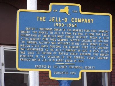 The Jell - O Company Marker image. Click for full size.