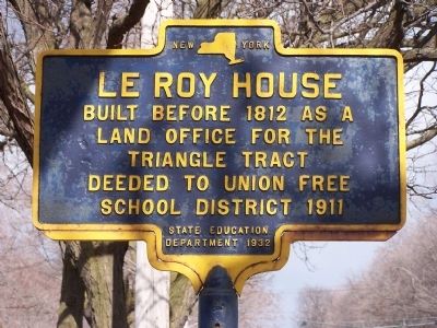 Le Roy House Marker image. Click for full size.