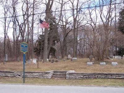 Keeney Road Cemetery - site of Underground Railroad connection image. Click for full size.