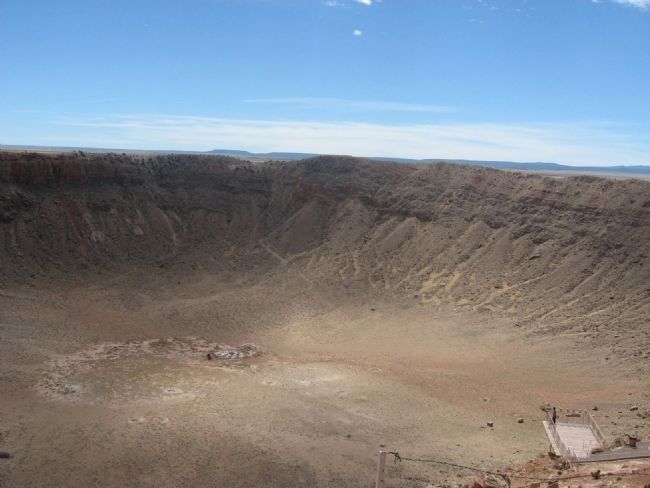 Barringer Meteor Crater image. Click for full size.