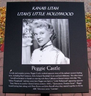 Peggie Castle Marker image. Click for full size.