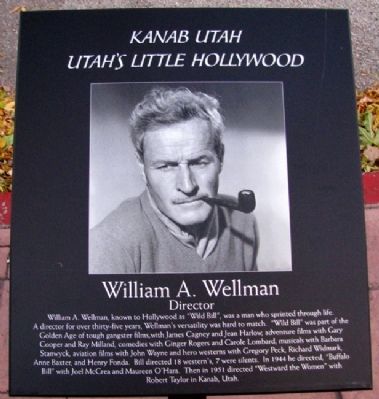 William A. Wellman Marker image. Click for full size.