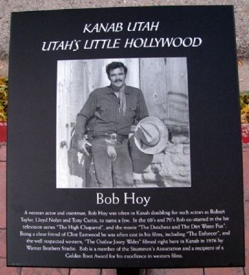 Bob Hoy Marker. Click for full size. Bob Hoy Marker image. Click for full size.