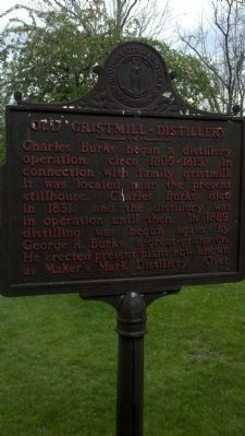 Old Gristmill-Distillery Marker. Click for full size. Old Gristmill-Distillery Marker image. Click for full size.