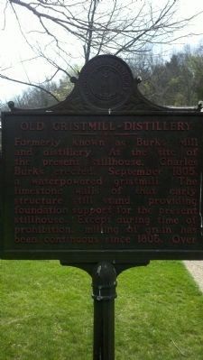 Old Gristmill-Distillery Marker. Click for full size. Old Gristmill-Distillery Marker image. Click for full size.