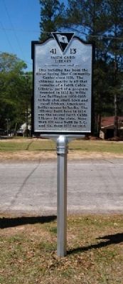 Faith Cabin Library Marker image. Click for full size.