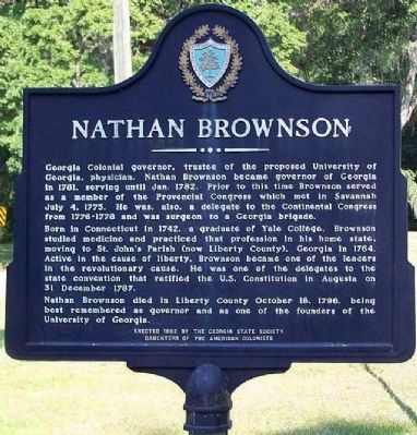 Nathan Brownson Marker. Click for full size. Nathan Brownson Marker image. Click for full size.