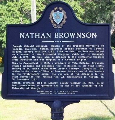 Nathan Brownson Marker image. Click for full size.