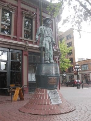 Gassy Jack Statue with the Gassy Jack and The Old Maple markers image. Click for full size.