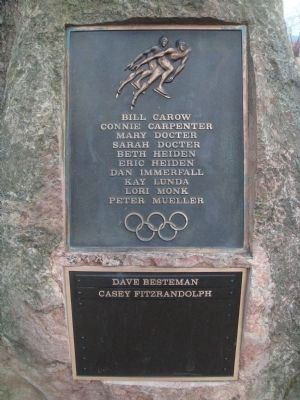 Olympic Speed Skaters Plaque image. Click for full size.