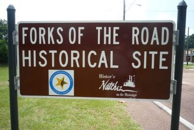 Forks of the Road Historical Site. Click for full size. Forks of the Road Historical Site image. Click for full size.