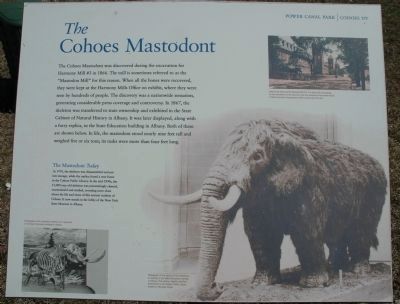 The Cohoes Mastodont Marker image. Click for full size.