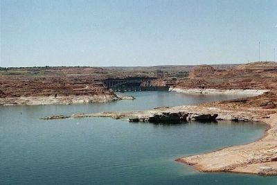 Glen Canyon Dam - Lake Powell Side image. Click for full size.