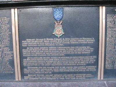 Sergeant Charles E. Mower. Click for full size. Sergeant Charles E. Mower image. Click for full size.