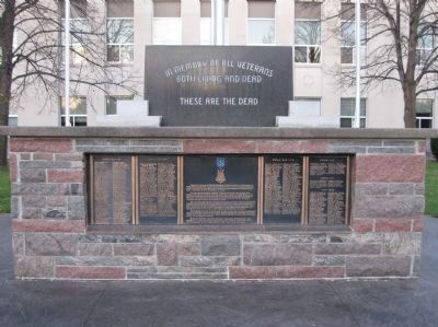 Veterans Memorial. Click for full size. Veterans Memorial image. Click for full size.