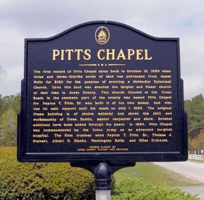 Pitts Chapel Marker image. Click for full size.