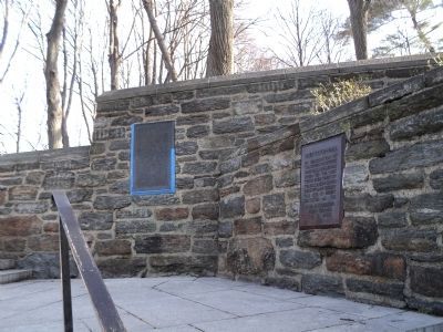 Markers in Fort Tryon Park image. Click for full size.