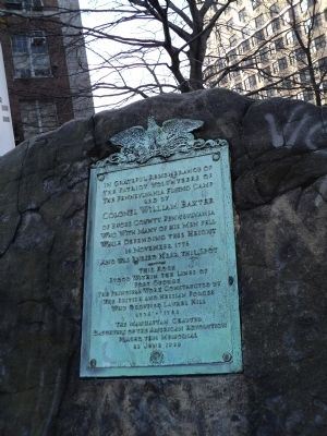 Colonel William Baxter Marker. Click for full size. Colonel William Baxter Marker image. Click for full size.