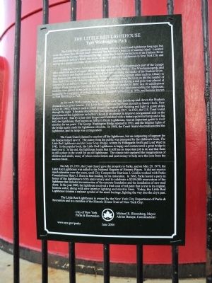The Little Red Lighthouse Marker image. Click for full size.