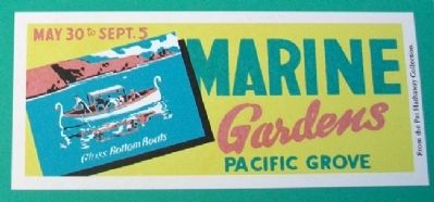 Advertisement on Glass Bottom Boat Marker image. Click for full size.