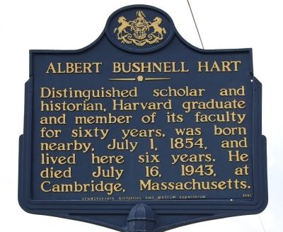 Albert Bushnell Hart Marker image. Click for full size.