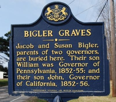 Bigler Graves Marker. Click for full size. Bigler Graves Marker image. Click for full size.