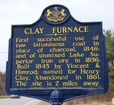 Clay Furnace Marker. Click for full size. Clay Furnace Marker image. Click for full size.
