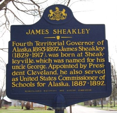 James Sheakley Marker. Click for full size. James Sheakley Marker image. Click for full size.