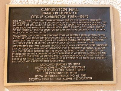 Carrington Hall Marker image. Click for full size.