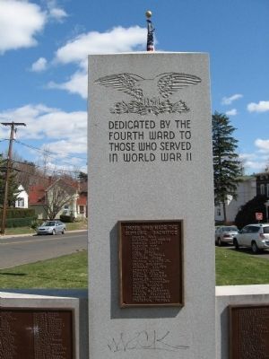 Fourth Ward WWII Veterans Monument image. Click for full size.
