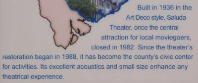 Historic Saluda Marker. Click for full size. Historic Saluda Marker image. Click for full size.