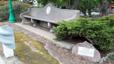 J. H. King Memorial Marker and G.A.R. Post 179 Bench image. Click for full size.