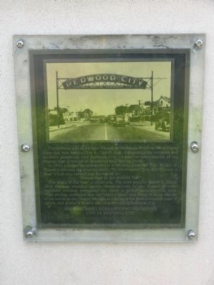 Redwood City Arch Marker image. Click for full size.