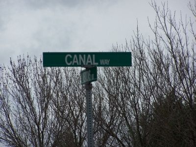 The streetsign near the Central Canal Marker image. Click for full size.