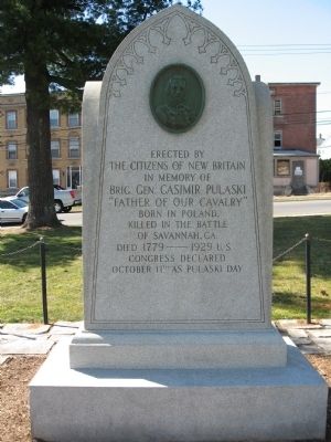 Brig. Gen. Casimir Pulaski Monument image. Click for full size.