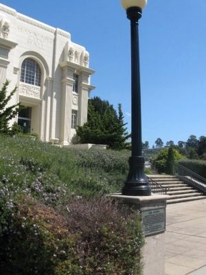 Rancho San Lorenzo Marker and Hayward City Hall image. Click for full size.