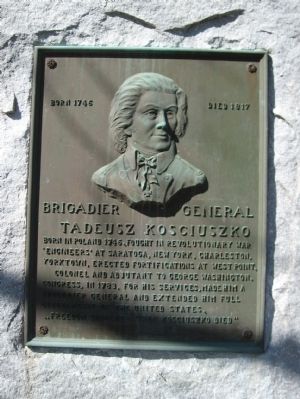 Tadeusz Kosciuszko Marker. Click for full size. Tadeusz Kosciuszko Marker image. Click for full size.