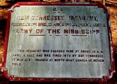 12th Tennessee Infantry Marker image. Click for full size.