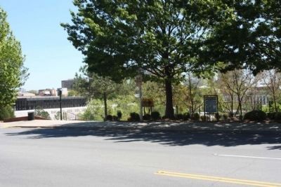 Arsenal Hill Marker, Finley Park below and Post Office mentioned, at left background. Click for full size. Arsenal Hill Marker, Finley Park below and Post Office mentioned, at left background image. Click for full size.