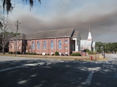 Hinesville Methodist Church Marker. Click for full size. Hinesville Methodist Church Marker image. Click for full size.